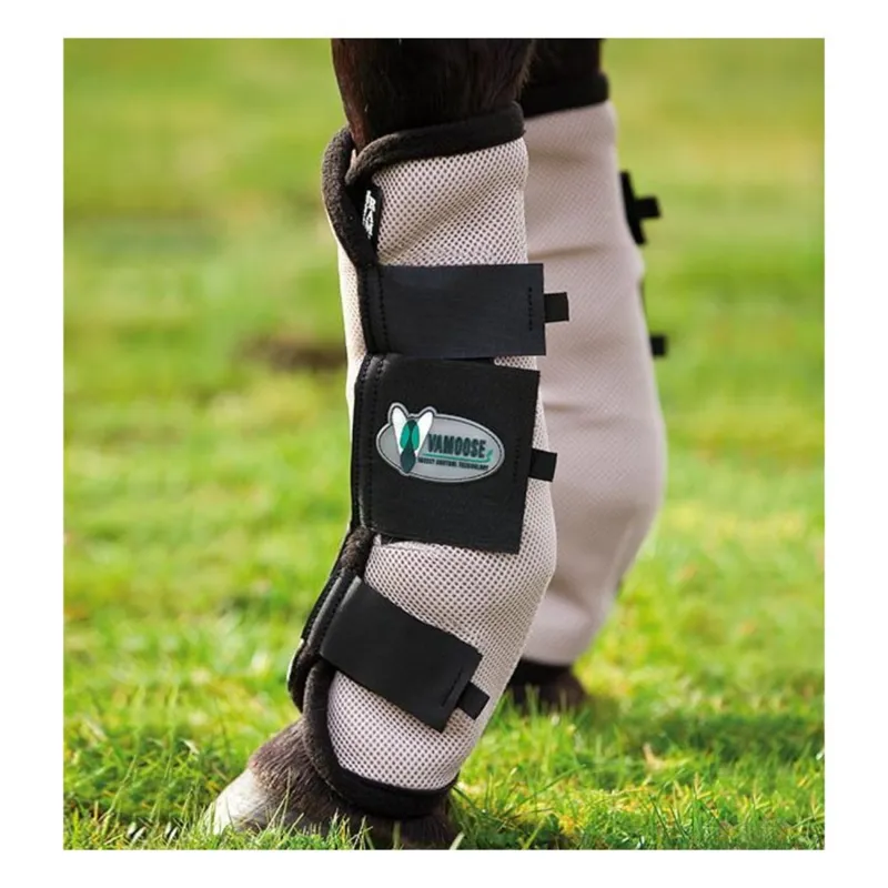 Rambo Airmesh Fly Boots with Vamoose - Oatmeal/Black/Burgundy